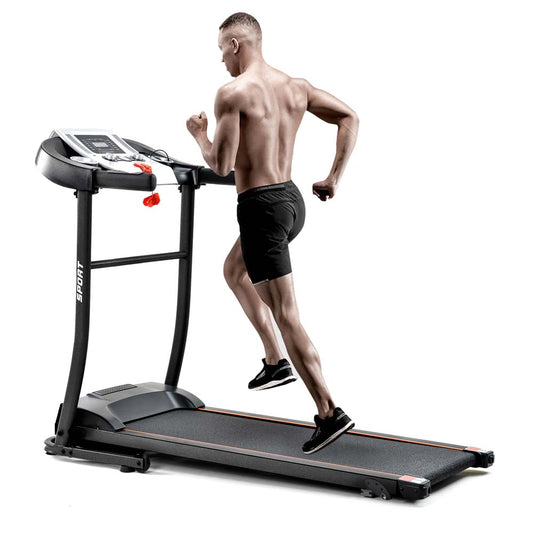 Folding Treadmill with Safety Lock LCD Monitor
