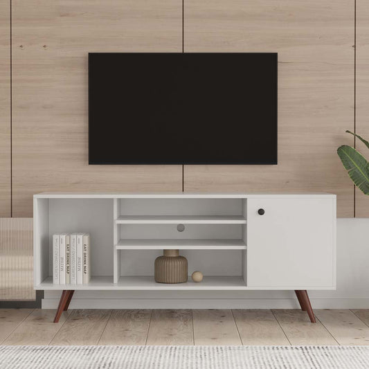 TV Stand with 1 storage and 2 shelves Cabinet