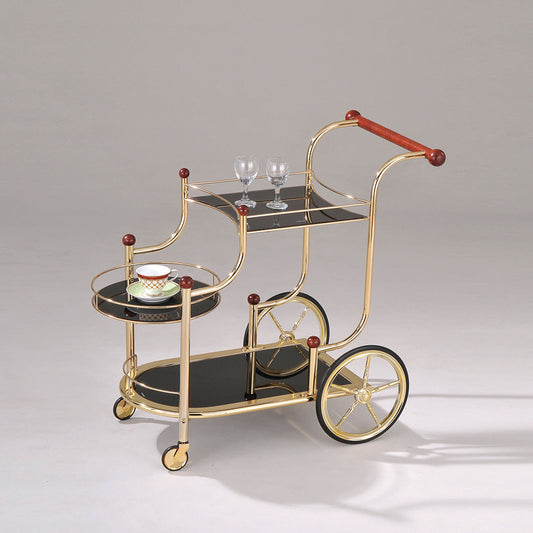 Gold Plated Serving Cart