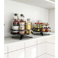 Turntable Rotating Spice Storage Rack Organization for Kitchen Countertop Cabinet