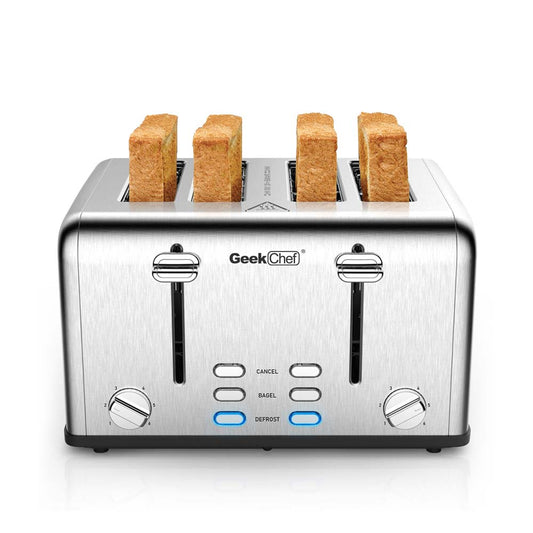 Stainless Steel Extra-Wide Slot Toaster