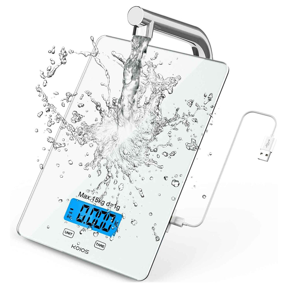 Buy Rechargeable Waterproof Digital Food Scale With Tempered Glass
