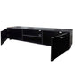 Black TV Stand  Television Table With Open Shelves for Living Room Bedroom