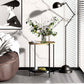 End Table with Metal Legs for Living Bedroom